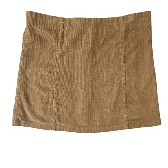 WISHLIST Brown Corduroy Mini Skirt Size Girls Junior Large - Picture 2 of 6